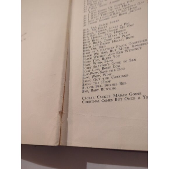 Watty Piper FAMOUS RHYMES MOTHER GOOSE HC Platt And Munk Co 1933 Bit Rough - Picture 5 of 11
